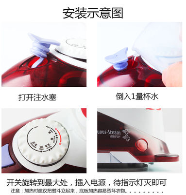 Experience Smooth Ironing Anywhere with LM-688 Travel Steam Iron 800W Electric