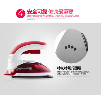 Compact Steam Style Travel Iron LM-688 with Aluminum Soleplates