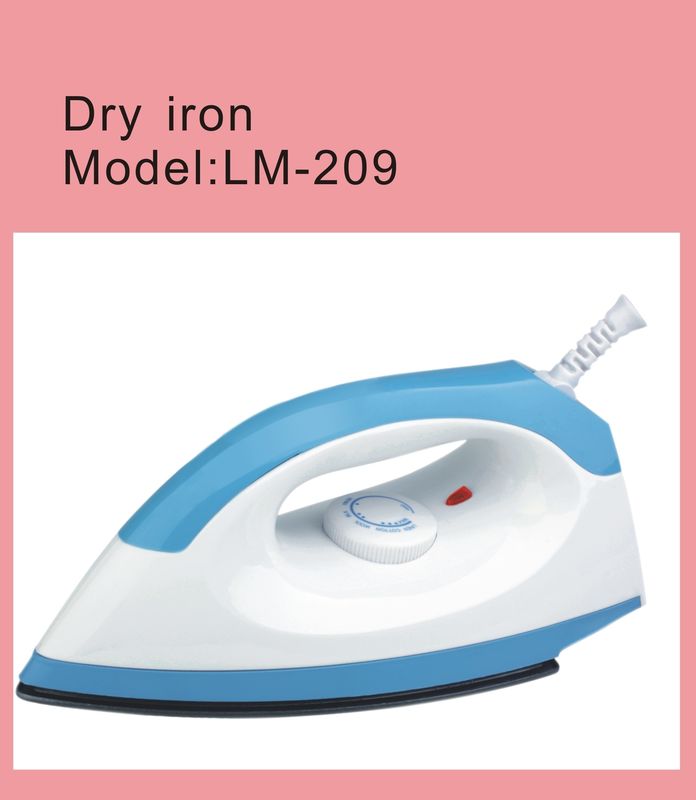 Dry Iron LM-209 1000W Power and 1.5m Cord Length for Convenient Ironing